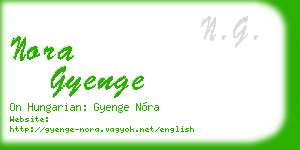 nora gyenge business card